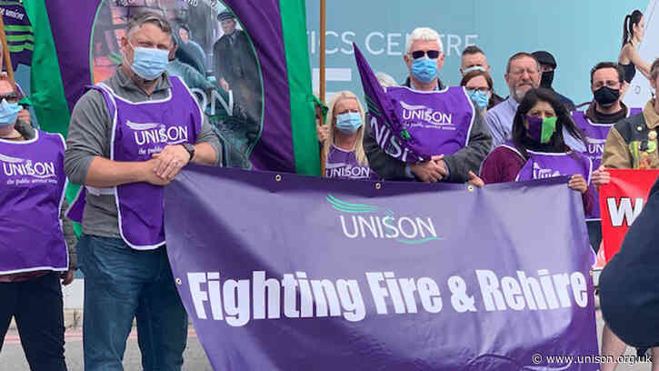 Members protest fire and rehire at £73m leisure centre