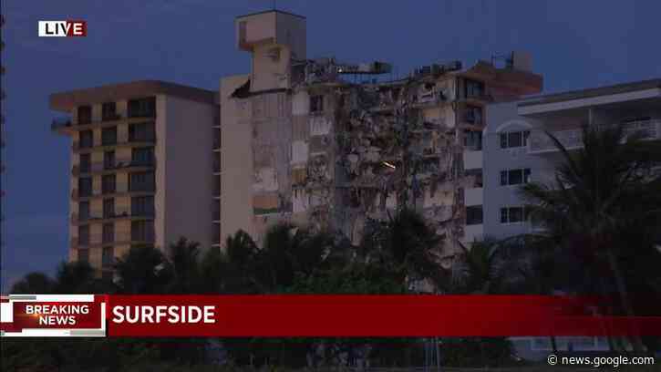 WATCH CONTINUING COVERAGE LIVE: At least 1 dead, numerous others trapped following partial building collapse in Surfside - WPLG Local 10