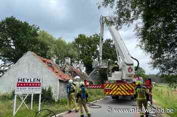 Brand in bouwvallige woning in Ranst