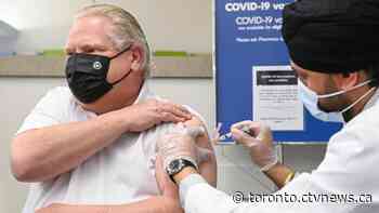 Ontario Premier Doug Ford to get second AstraZeneca shot on Thursday