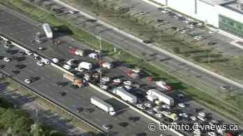 One person dead after multi-vehicle collision on Hwy. 400 in North York