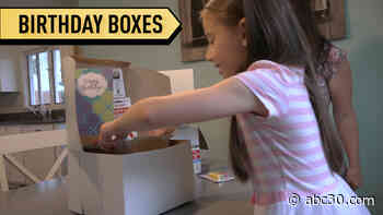 A little girl from Wheeling, Illinois is makes Birthday Boxes for those in need