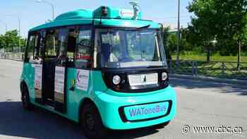 Driverless shuttle bus hits the road at University of Waterloo campus
