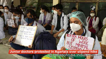 Tripura junior doctors protest for stipend hike, stop non-emergency duties