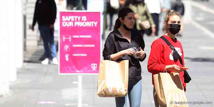 Clothing sales are spiking even higher than 2019 levels - in part because roughly a quarter of consumers are a new size post-quarantine