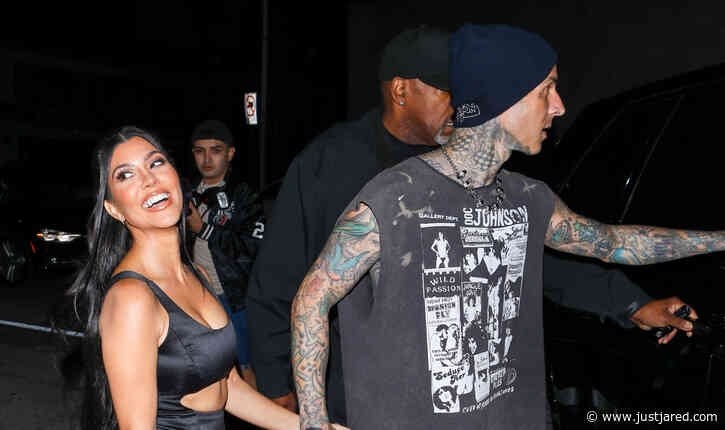 Kourtney Kardashian Looks So Hot During Thursday Night Date with Travis Barker!