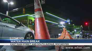 Traffic Alert: Crews fixing water main break in downtown Rochester