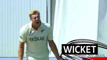 India v New Zealand: Kyle Jamieson takes wicket of Virat Kohli on final day