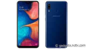 Samsung Galaxy A20 Receiving Android 11-Based One UI 3.1 Update in India: Report