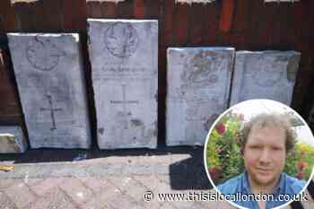 Richmond man finds mystery WW2 gravestones in fireplace