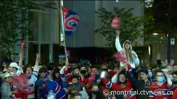 15 arrests, tear gas and a flipped cop car as Montreal Canadiens eliminate Golden Knights, advance to finals