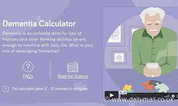 Calculator created to  'predict your risk of dementia'