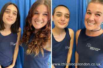 Rescue centre workers shave heads for animal charity