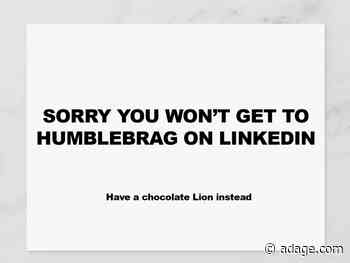 Using chocolate to cope with Cannes FOMO: Agency Brief