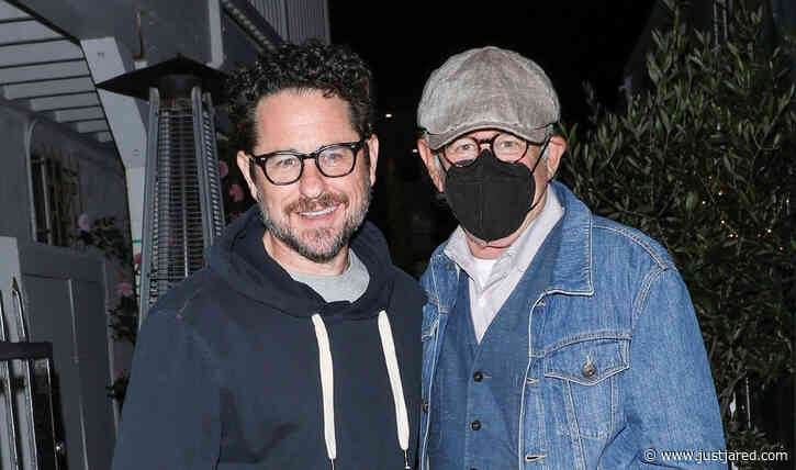 Movie Directors J.J. Abrams & Steven Spielberg Spotted Having a Dinner Meeting!