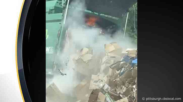 Garbage Truck Catches Fire In Kennedy Township