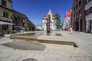 Neuer Panscherbrunnen: So pumpt das Herz des Platzes in Giengen wieder - hz.de