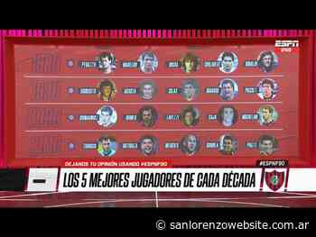 Los cinco mejores jugadores de San Lorenzo de cada década - San Lorenzo Website