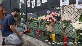 Prayers, Hope, Love: Volunteers Set Up Memorial for People Missing in Condo Collapse