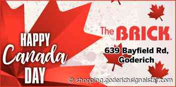 Happy Canada Day, The Brick Goderich , Goderich, ON - Goderich Signal Star