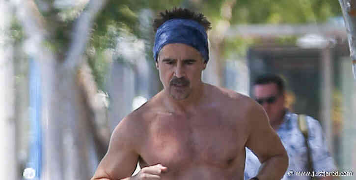 Colin Farrell Goes Shirtless for Jog Around L.A.