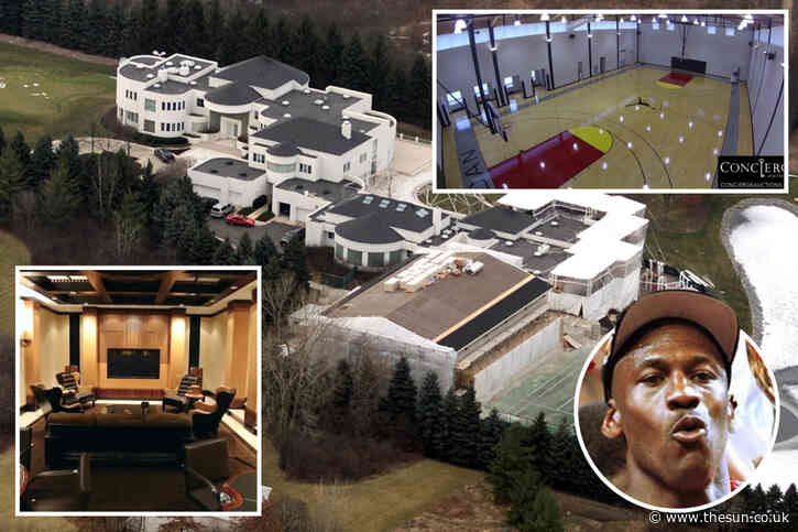Michael Jordan’s £12m house has been on the market for EIGHT years with basketball court, cigar lounge and No 23 gates