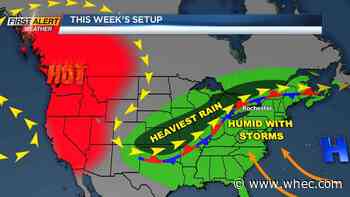 First Alert Weather: Sultry summer heat Sunday followed by unsettled weather this week