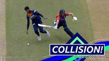 England v Sri Lanka: 'He's been barged out the way!' - Fernando and Dawid Malan collide