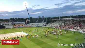 Birmingham Edgbaston ban for 'disgraceful' cricket pitch invaders