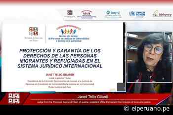 Jueza Janet Tello a venezolanos: “Estamos para proteger sus derechos” - El Peruano