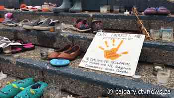 Memorial for residential school victims grows outside Calgary city hall - CTV Toronto