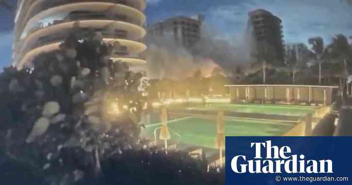 Video shows collapse of Miami-area condo building