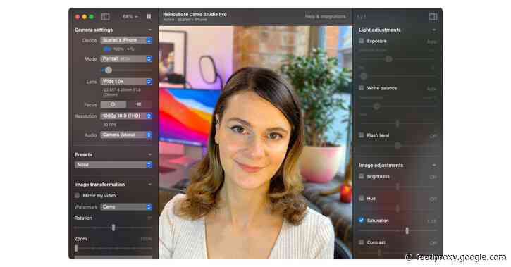 Apple @ Work: Camo uses your iPhone to transform your Mac’s low-quality webcam