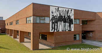 Toronto high school plastered with larger than life photographs of its students - blogTO