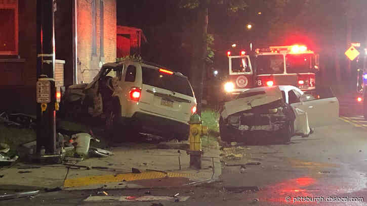 SUV Nearly Crashes Into Home After Head-On Collision In Homewood