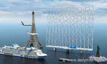 Offshore 'Windcatcher' stacks turbines taller than the Eiffel Tower and could power 80,000 homes