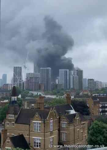 Fire tears through Elephant and Castle station