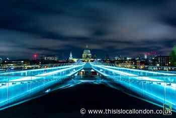 Pictures: London at night from Blackfriars to Westminster Bridge