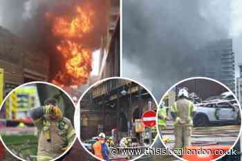 Elephant and Castle fire live: Six people treated after explosion