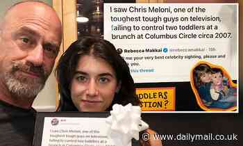 Christopher Meloni gifted a hysterical framed tweet from daughter Sophia