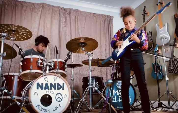 Watch Matt Helders join child prodigy Nandi Bushell for an Arctic Monkeys jam session