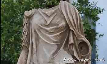 Headless 1,800-year-old statue of a woman unearthed in Turkey's 'City of the Mother Goddess'