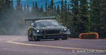 Bentley's renewable-fuel Continental GT3 earns 2nd-place Pikes Peak Time Attack finish     - Roadshow