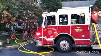 1 hospitalized after jumping from Durham apartment fire, officials say