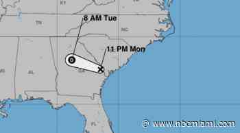 Danny Weakens to Tropical Depression After South Carolina Coastal Landfall