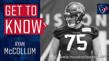 Get to know Houston Texans offensive lineman Ryan McCollum, signed as a college free agent on May 14, 2021. - HoustonTexans.com