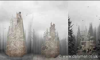 Dissolving 'skyscraper' is aimed at reviving wildfire-damaged forests by distributing soil and seeds