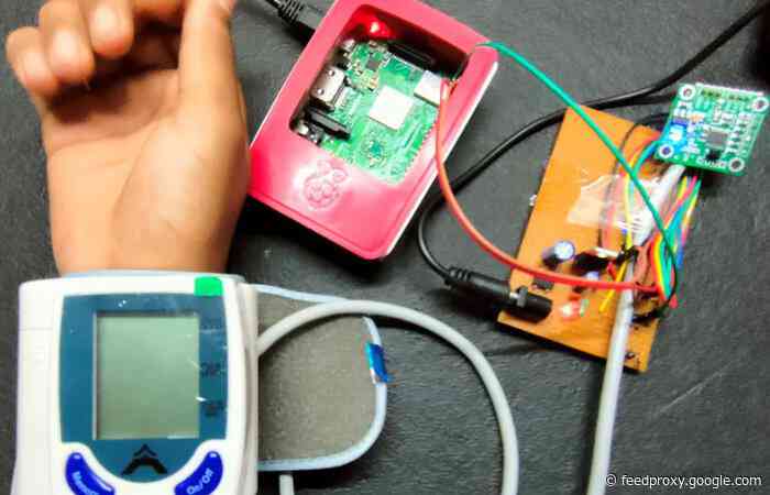 Raspberry Pi blood pressure sensor monitor