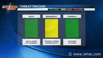 Yellow Alert: Local strong to severe thunderstorms Wednesday