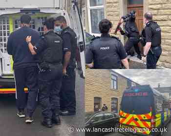 Men arrested as raids carried out across East Lancashire